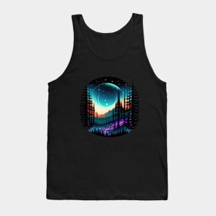 Galactic Forest II - Black BG Tank Top